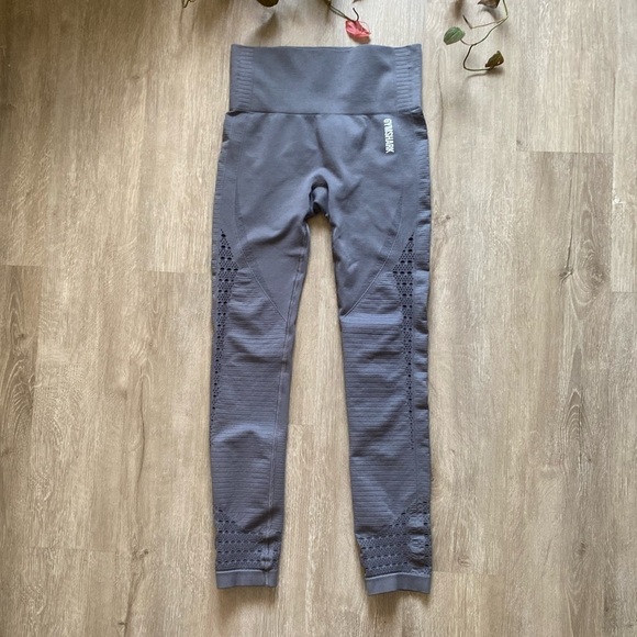 GYMSHARK Gray Seamless Leggings - Picture 3 of 6